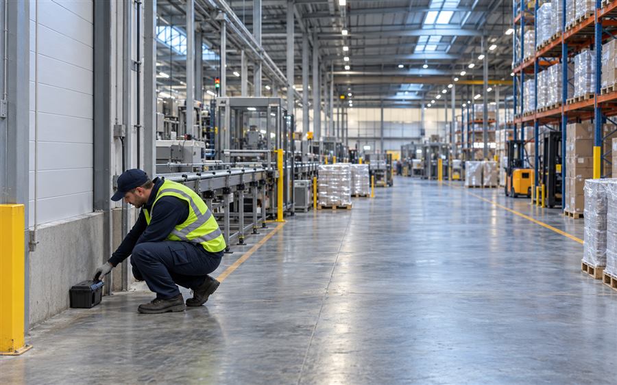 Linha de produção industrial atendida pela ProteGe